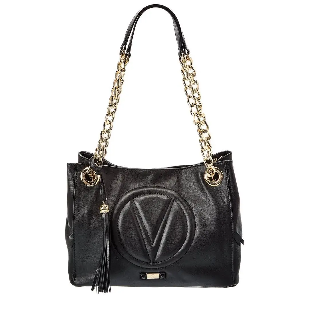 Valentino By Mario Valentino Luisa Signature Leather Shoulder Bag Women`s Black