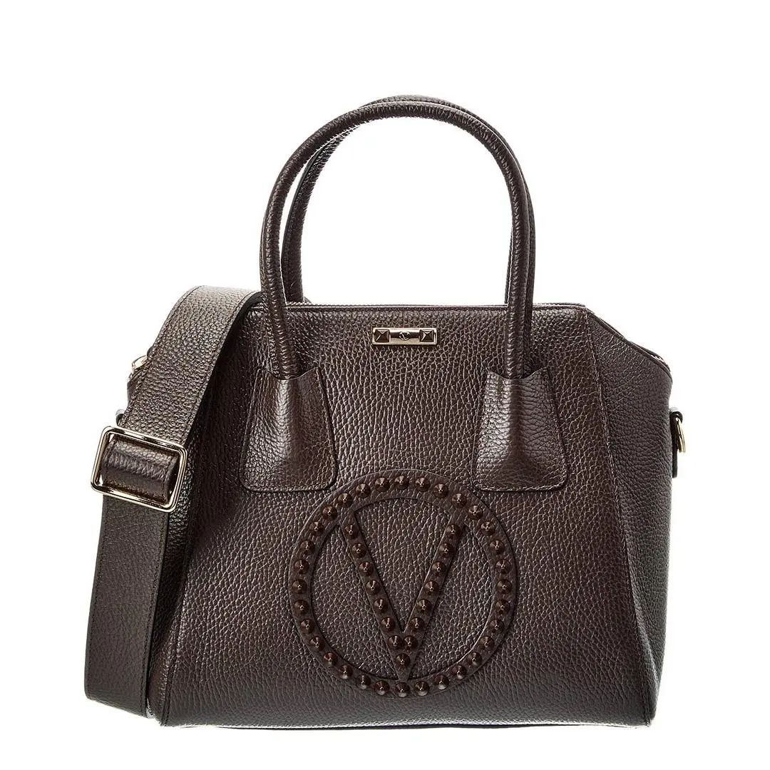 Valentino By Mario Valentino Minimi Rock Leather Shoulder Bag Women`s Brown