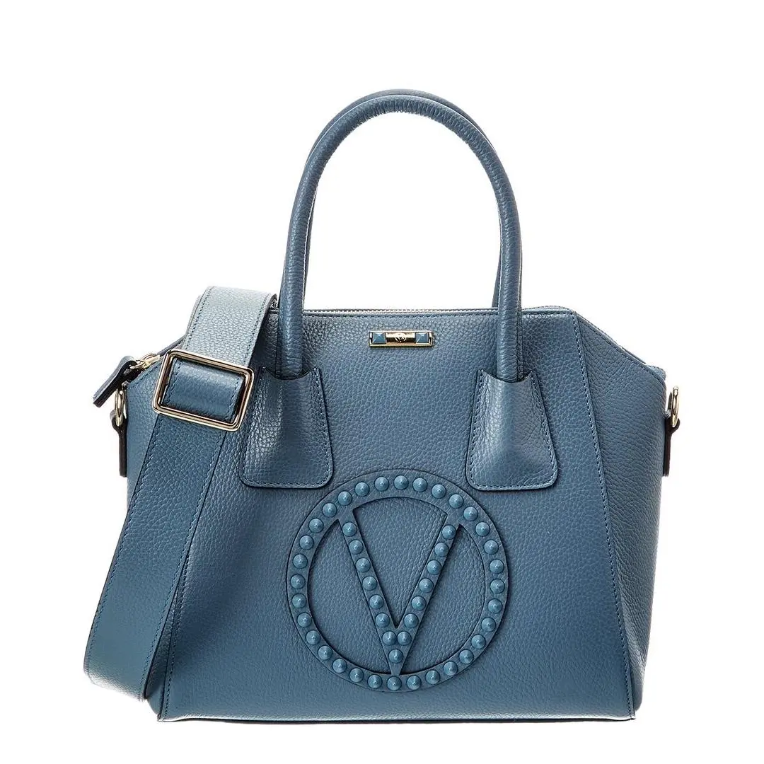 Valentino By Mario Valentino Minimi Rock Leather Shoulder Bag Women`s Blue