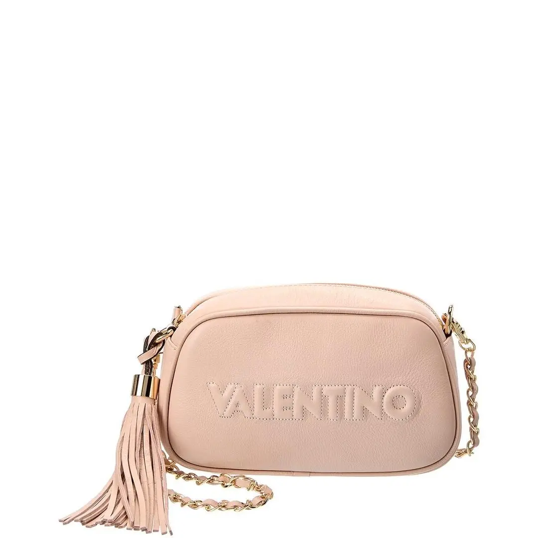 Valentino By Mario Valentino Bella Embossed Leather Shoulder Bag Women`s Pink
