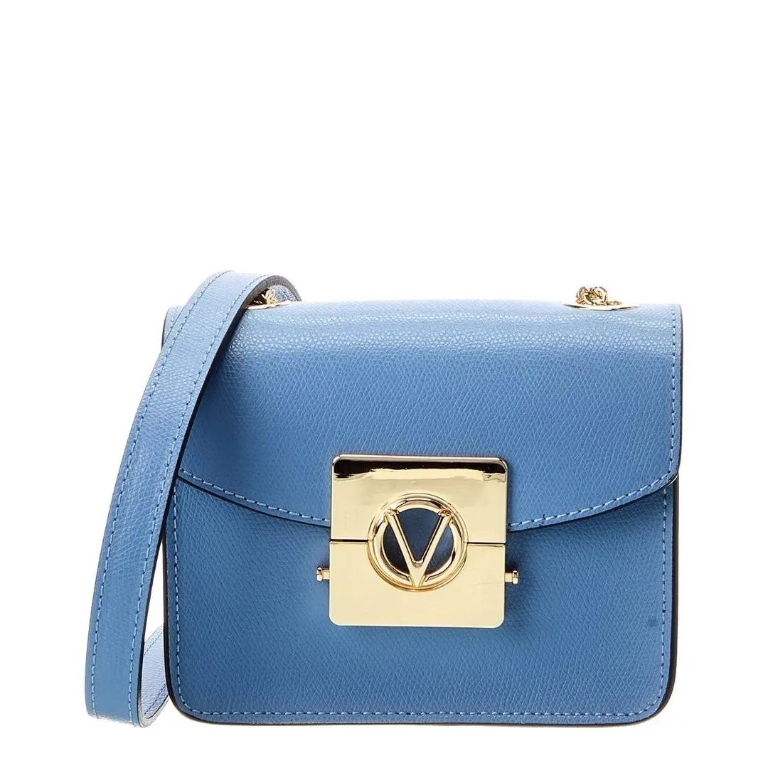 Valentino By Mario Valentino Bijou Bonbonniere Leather Shoulder Bag Women`s Blue