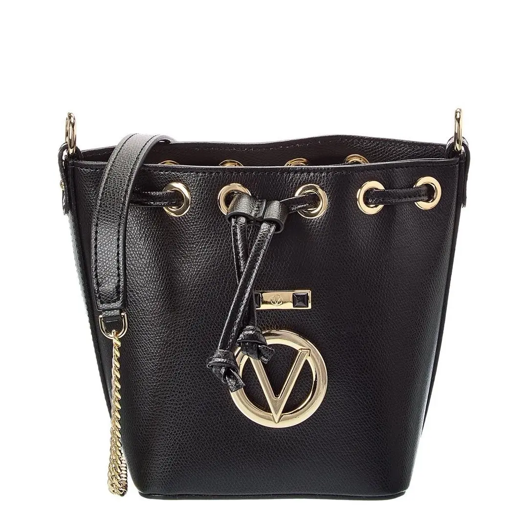Valentino By Mario Valentino Jules Bonbonniere Leather Camera Bag Women`s Black