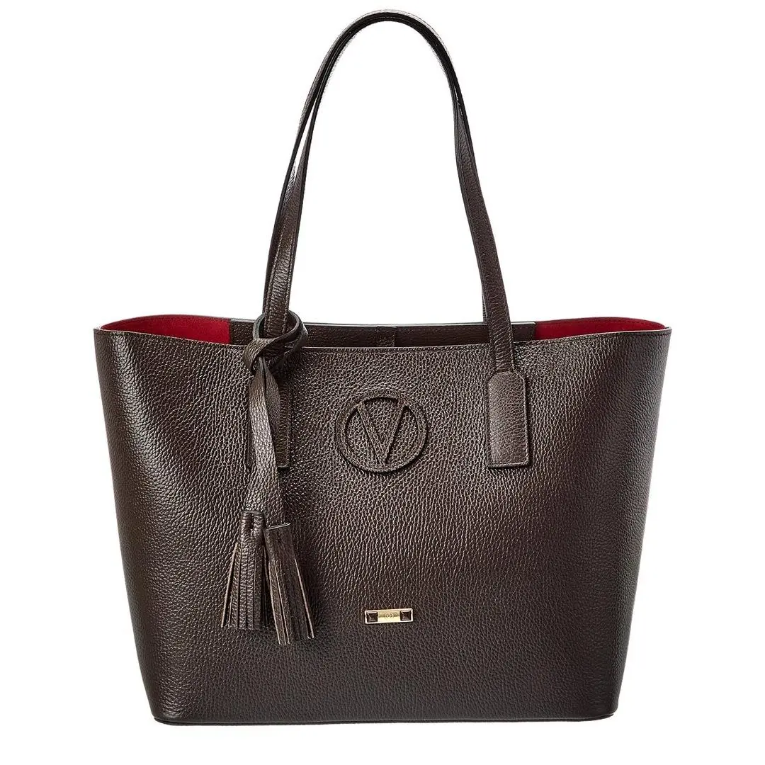 Valentino By Mario Valentino Soho Medallion Leather Shoulder Bag Women`s Brown