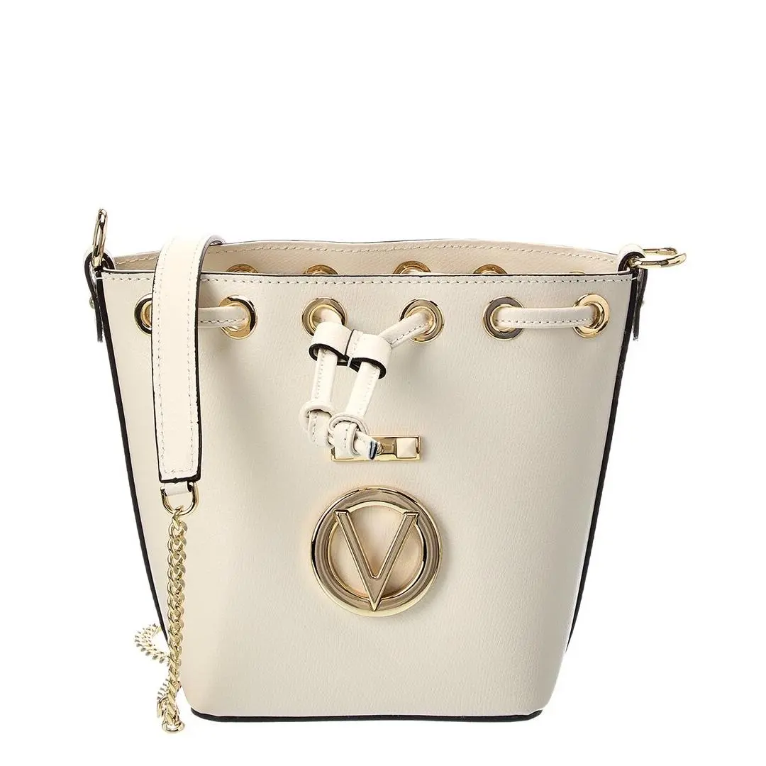 Valentino By Mario Valentino Jules Bonbonniere Leather Camera Bag Women`s White