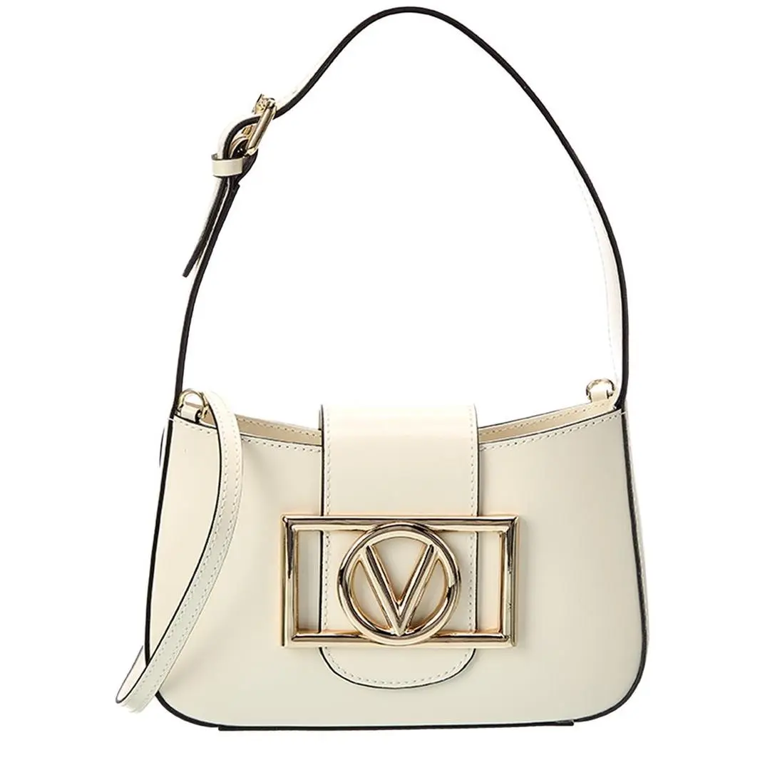 By Mario  Kai Super V Leather Shoulder Bag Women`s White by Valentino