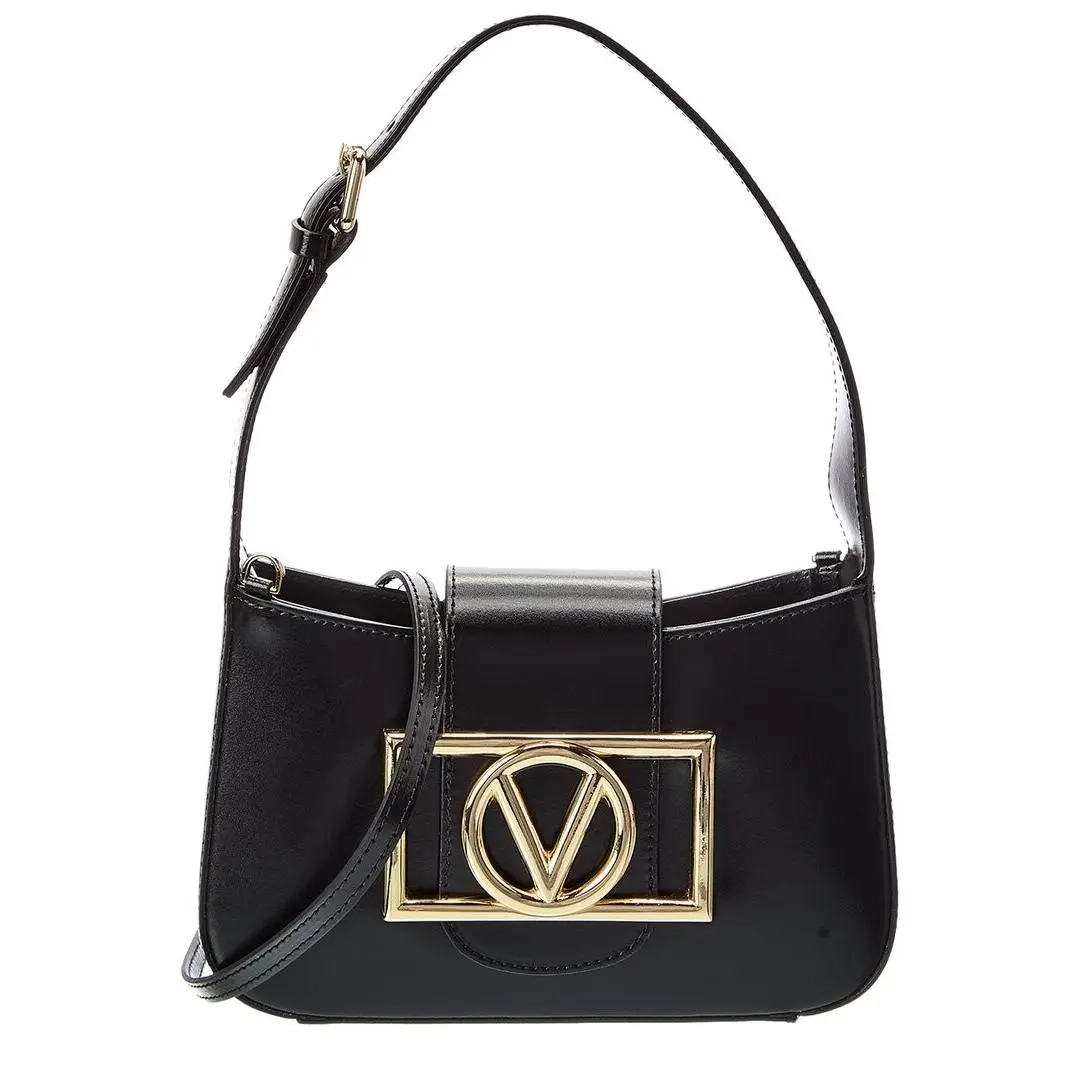 By Mario  Kai Super V Leather Shoulder Bag Women`s Black by Valentino