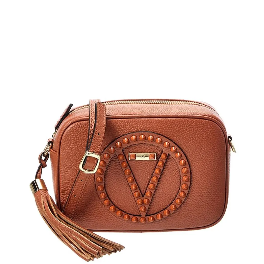 Valentino By Mario Valentino Mia Rock Leather Camera Bag Women`s Brown