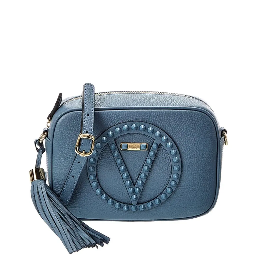 Valentino By Mario Valentino Mia Rock Leather Camera Bag Women`s Blue