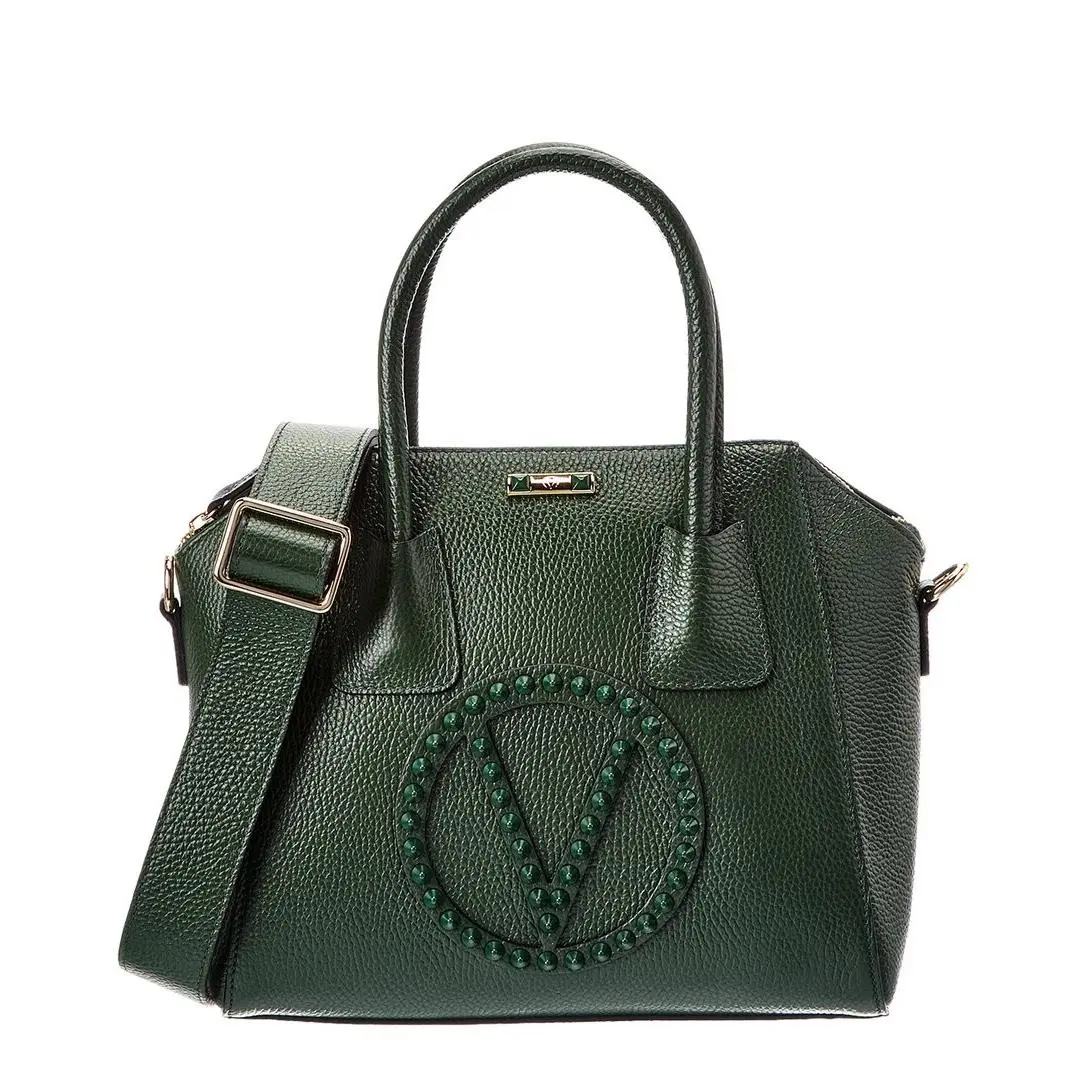 Valentino By Mario Valentino Minimi Rock Leather Shoulder Bag Women`s Green