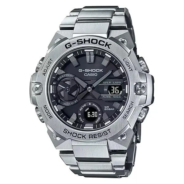 G-shock G-steel GST-B400D-1A Silver Solar Diver 200m GST-B400 Series by Casio