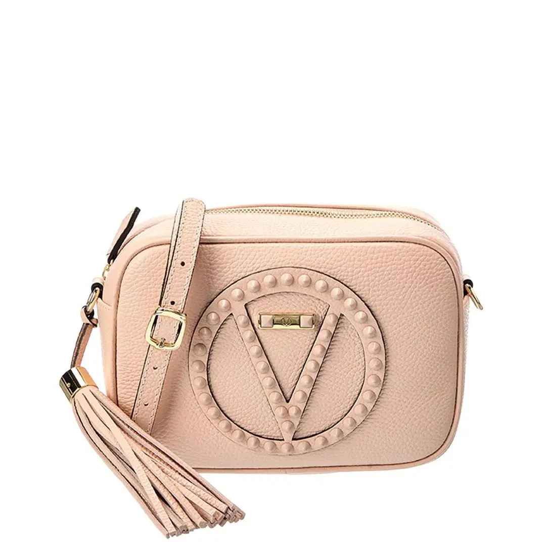 Valentino By Mario Valentino Mia Rock Leather Camera Bag Women`s Pink
