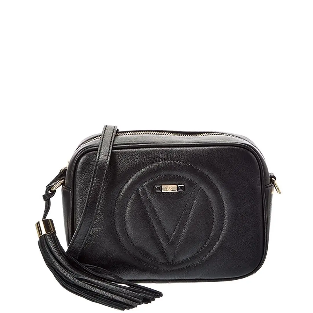 Valentino By Mario Valentino Mia Signature Leather Camera Bag Women`s Black