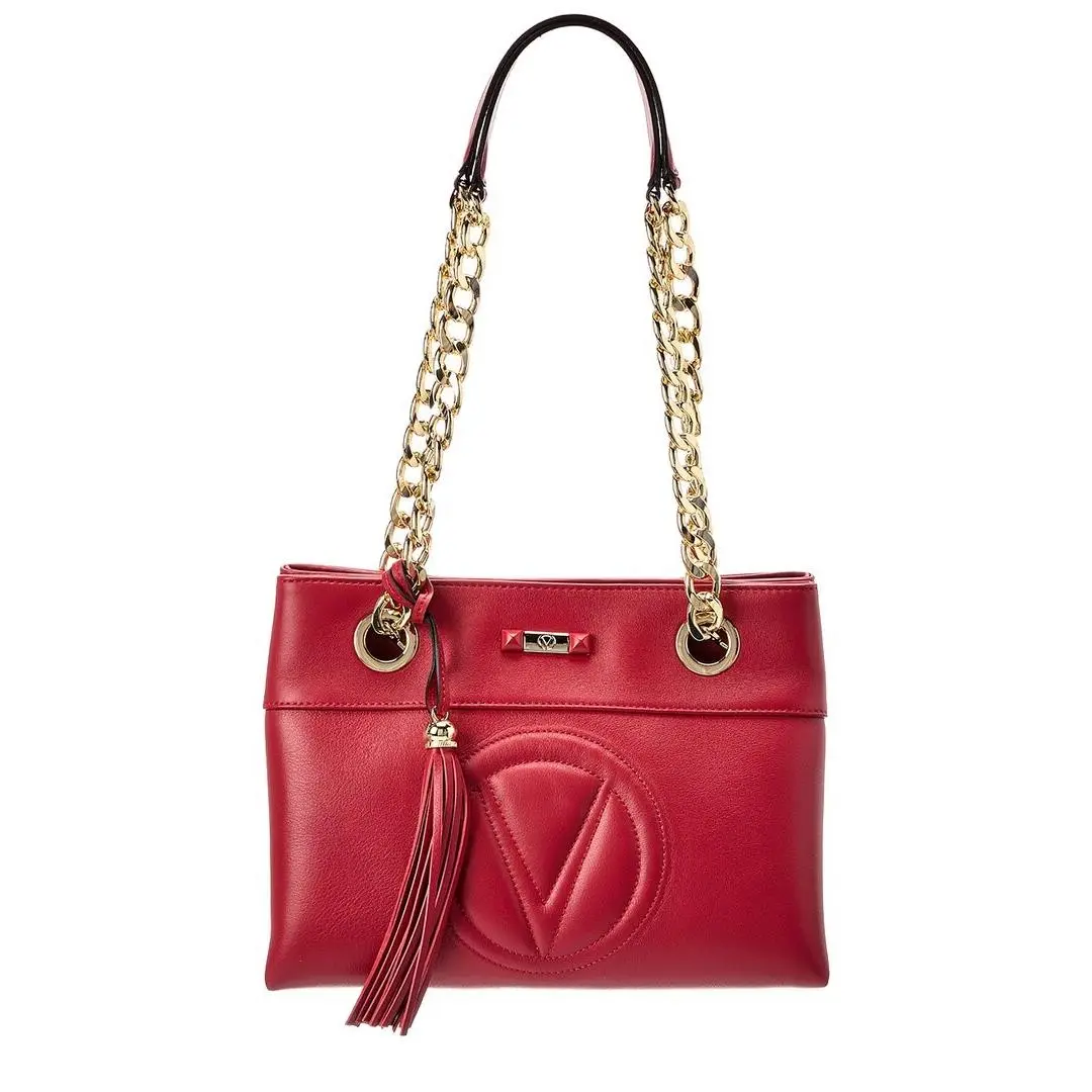 Valentino By Mario Valentino Kali Signature Leather Tote Women`s Red