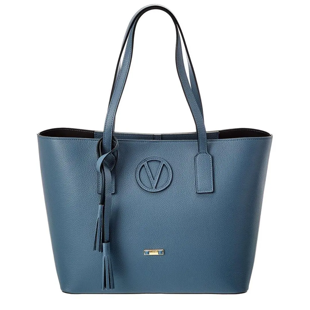 Valentino By Mario Valentino Soho Medallion Leather Shoulder Bag Women`s Blue