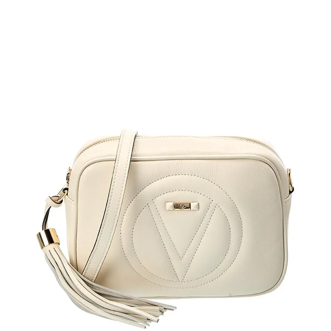 Valentino By Mario Valentino Mia Signature Leather Camera Bag Women`s White