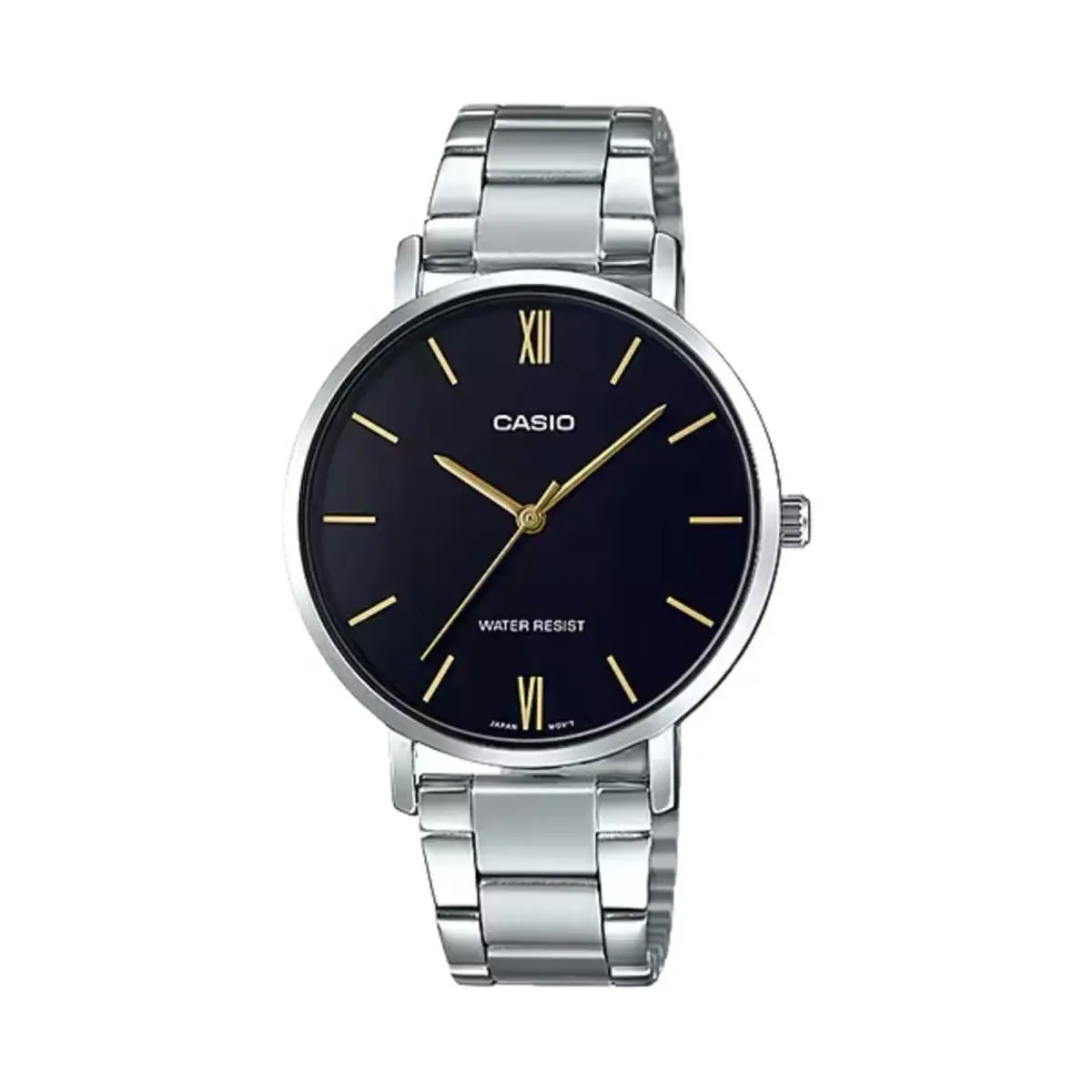 Women’s Black Dial Stainless Steel Bracelet Watch - LTP-VT01D-1BUDF by Casio