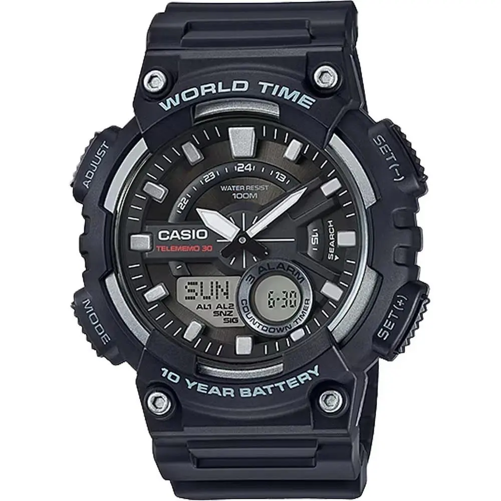 Men’s Analog-digital Sport Watch with Black Dial - AEQ-110W-1AV by Casio