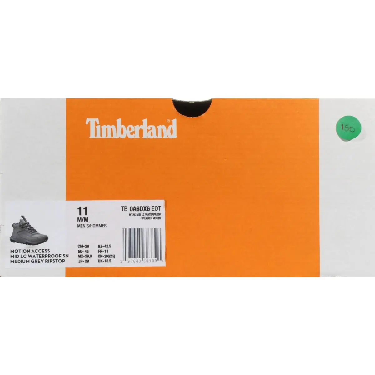 Timberland shoes - Timberland Motion Access Mid - Waterproof - A6DX6 - Medium Grey (UPC: 197643683896) 8