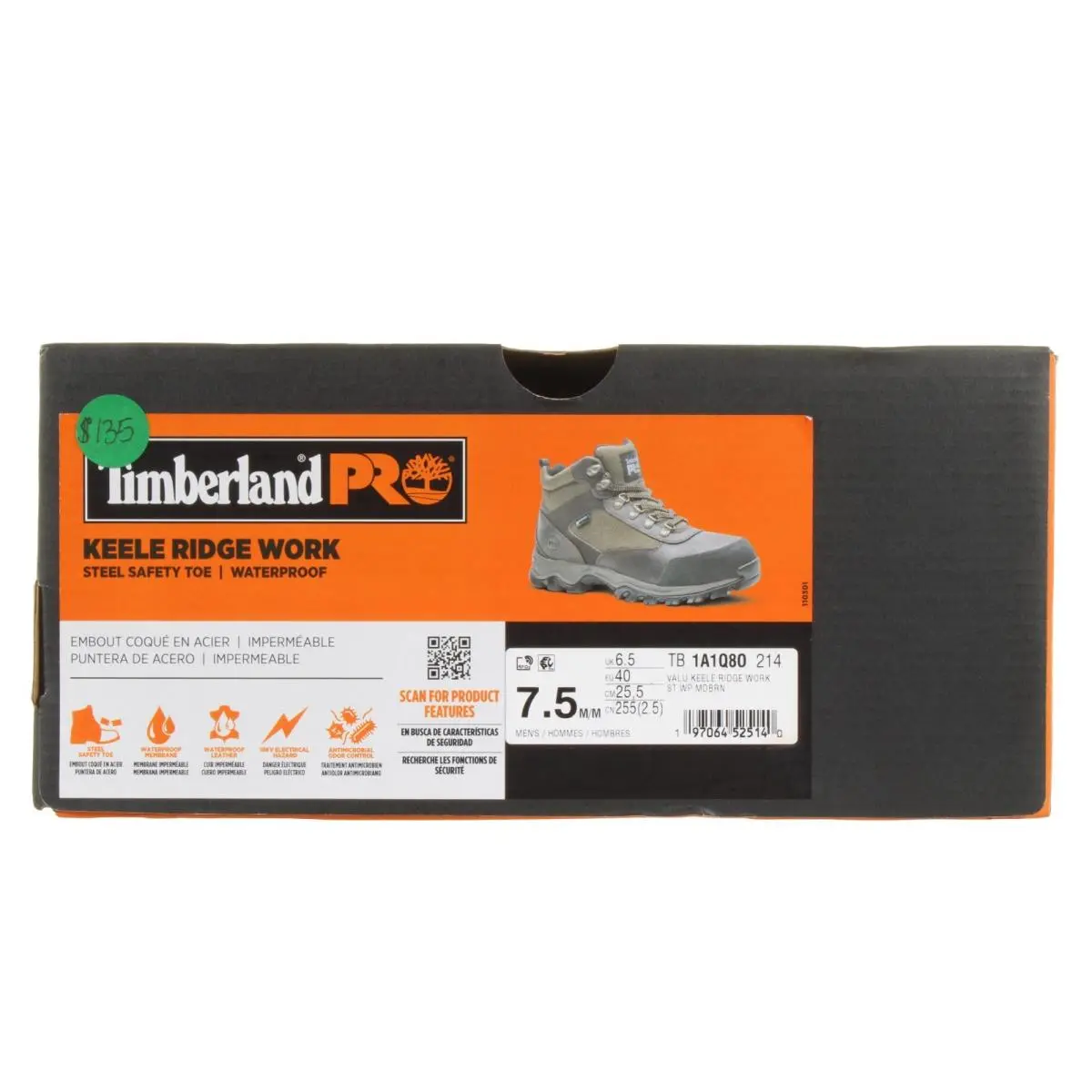 Timberland shoes - Timberland Pro® Keele Ridge Steel Safety Toe - A1Q80 - Brown, Black, Green (UPC: 197064525140) 8