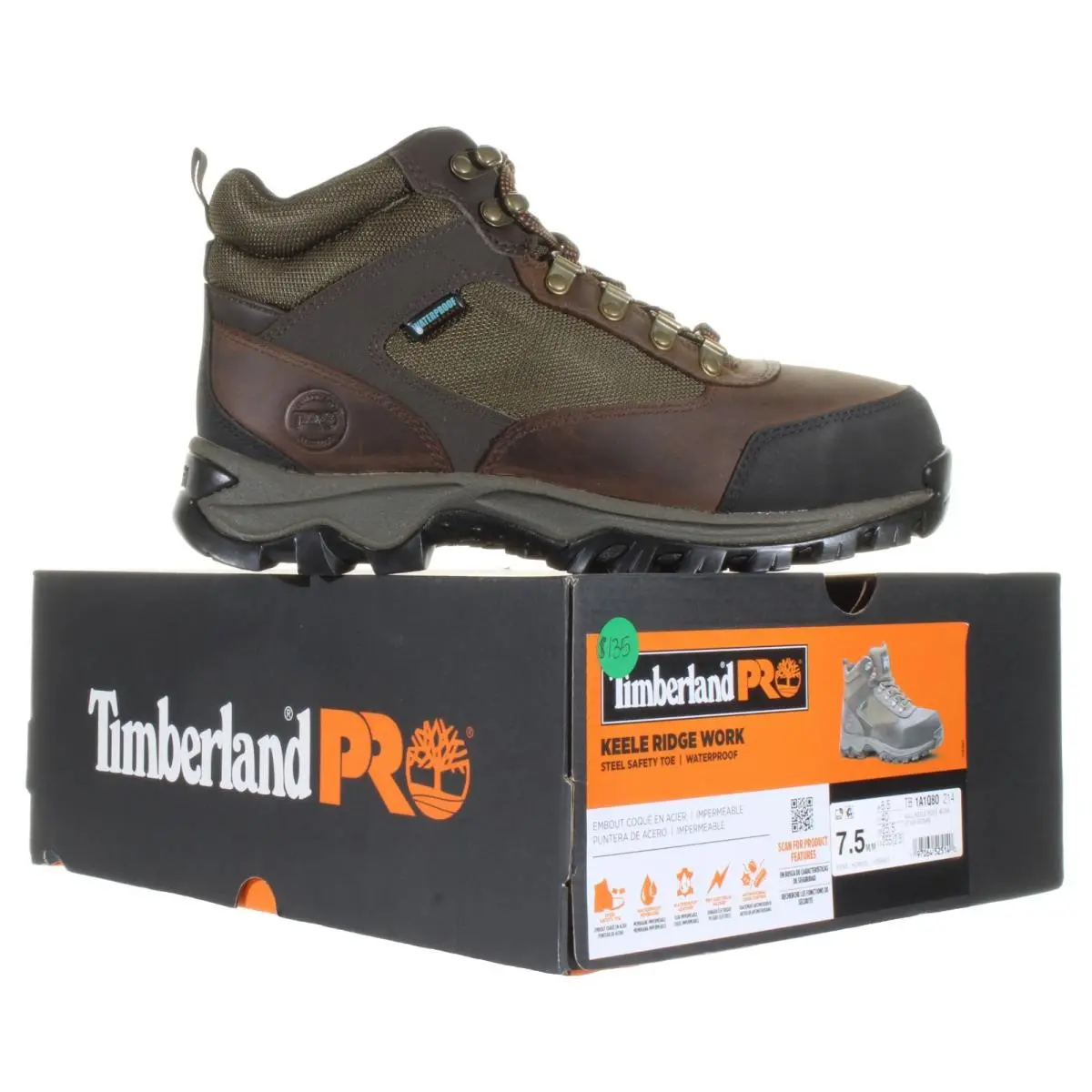 Timberland shoes - Timberland Pro® Keele Ridge Steel Safety Toe - A1Q80 - Brown, Black, Green (UPC: 197064525140) 1