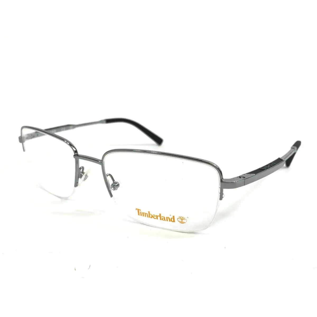 Eyeglasses Frames TB50006 010 Shiny Light Ruthenium Silver 56-19-140 by Timberland