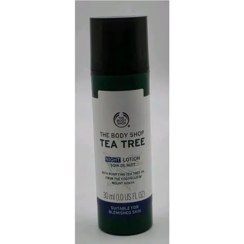 The Body Shop Tea Tree Night Lotion 1 fl oz Suitable For Blemished Skin Rare by THE BODY SHOP