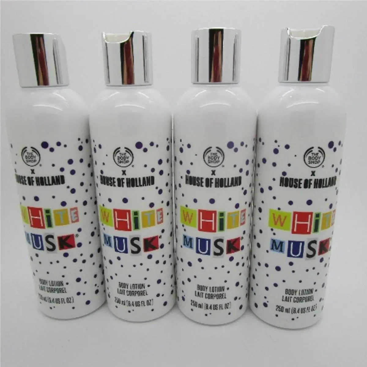 The Body Shop White Musk Body Lotion House of Holland 8.4 oz - Lot of 4 by THE BODY SHOP