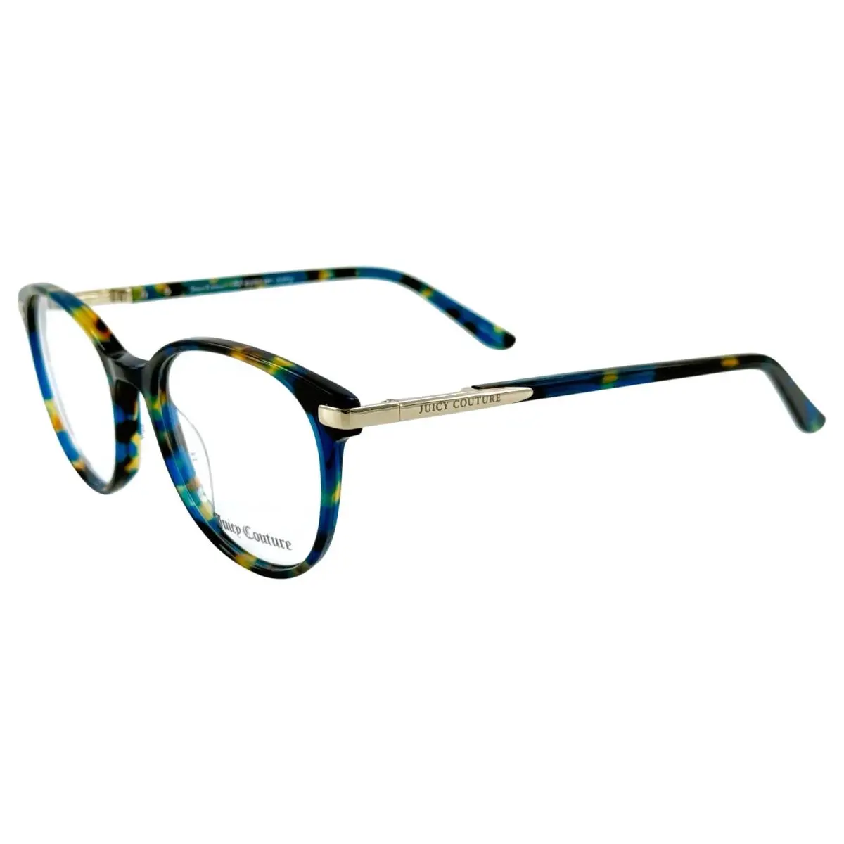 JU 233G Womens Plastic Eyeglass Frame Cvt Teal Havana 52-18 w Case by Juicy Couture