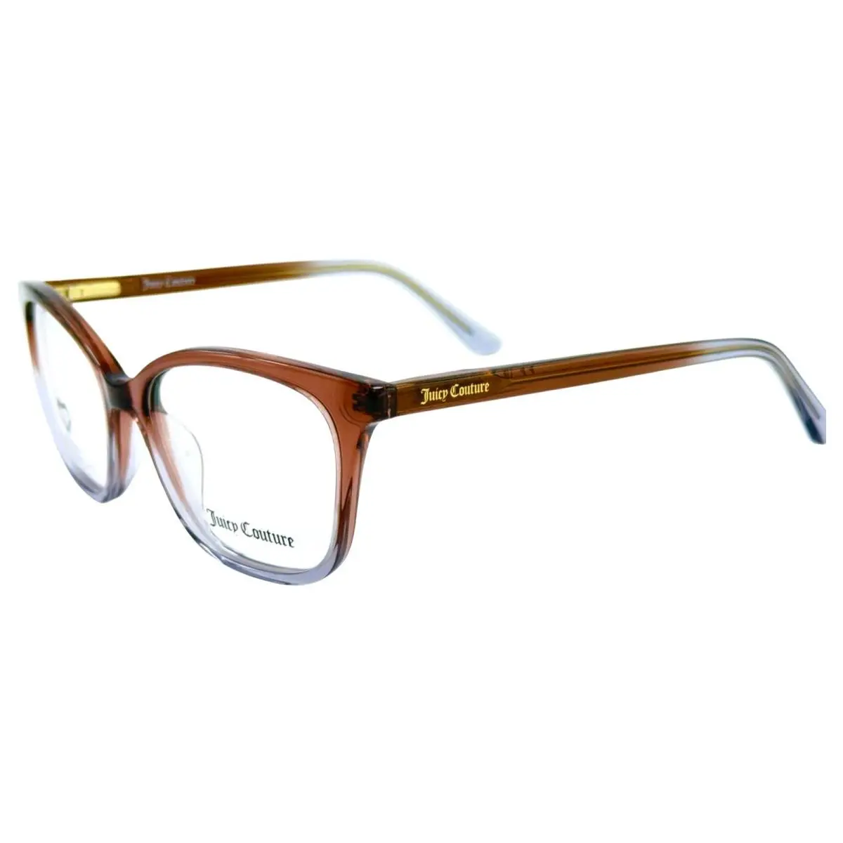 JU262 Womens Plastic Eyeglass Frame Omy Brown Caramel 52-17 w Case by Juicy Couture