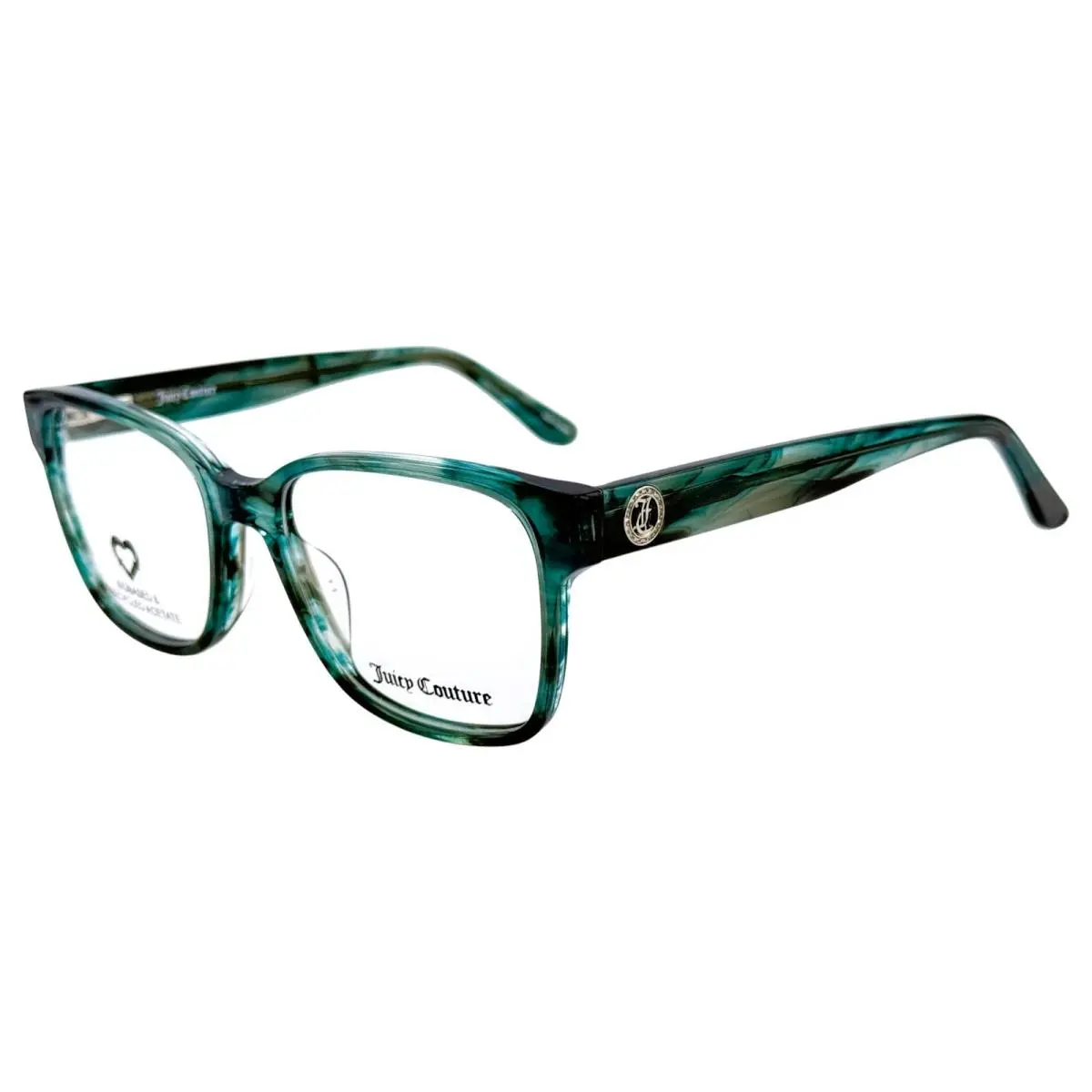 JU 270 Womens Plastic Eyeglass Frame ZI9 Teal 53-17 w Case by Juicy Couture