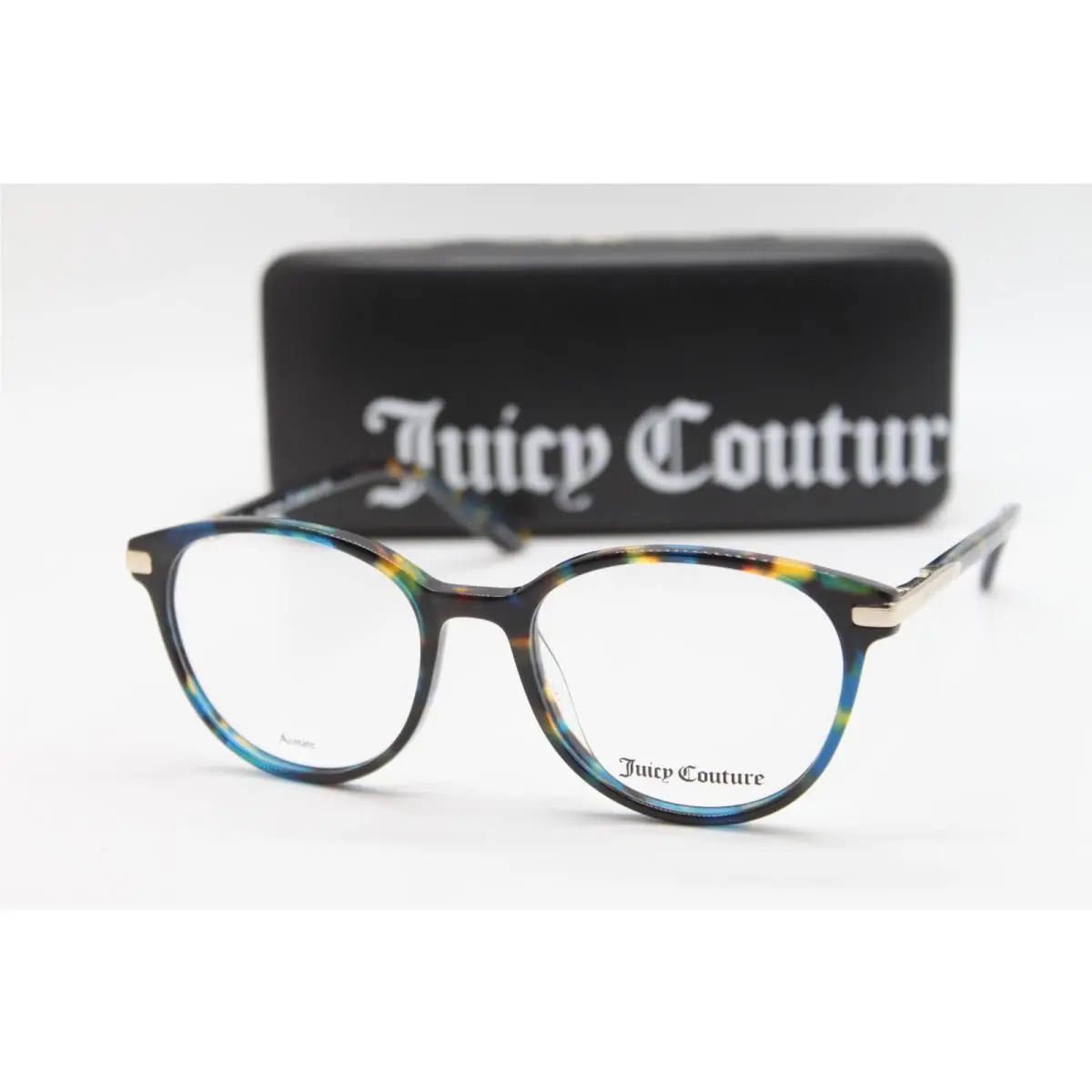JU233/G Blue Brown Tort Eyeglassges W/case 52-18 by Juicy Couture