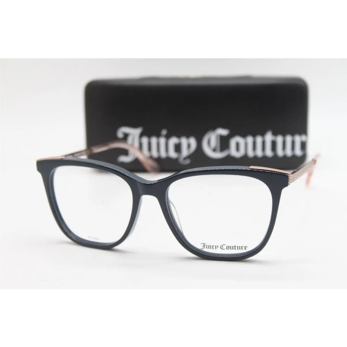 JU211 ZI9 Teal Rose Gold Eyeglassges W/case 53-17 by Juicy Couture
