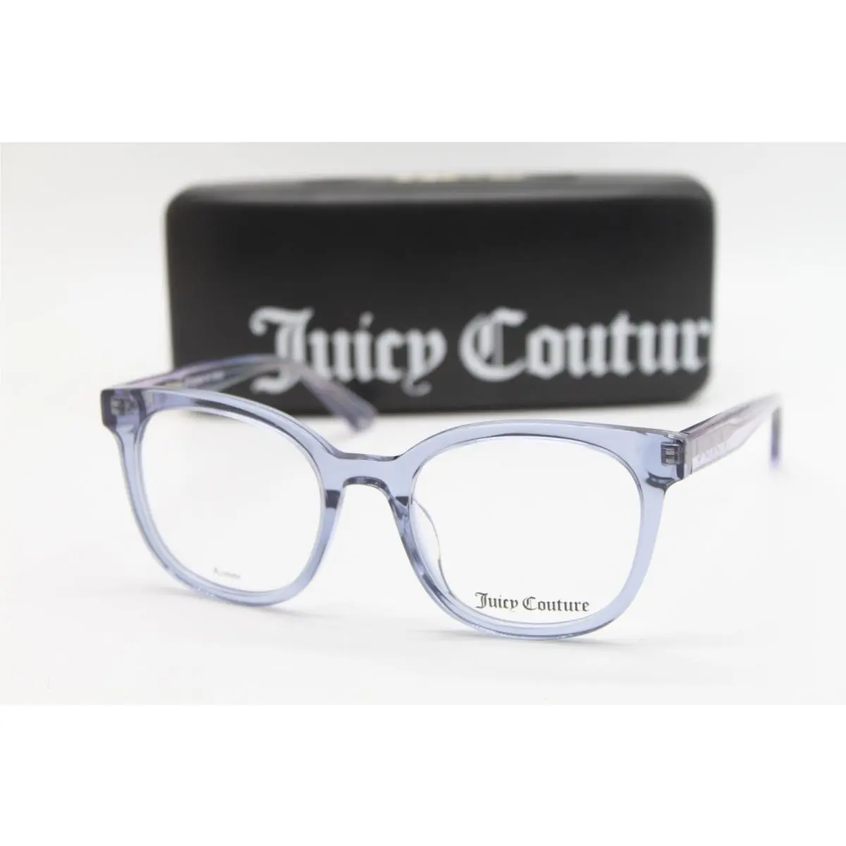 JU321 0T7 Clear Blue Purple Eyeglasses W/case 49-19 by Juicy Couture