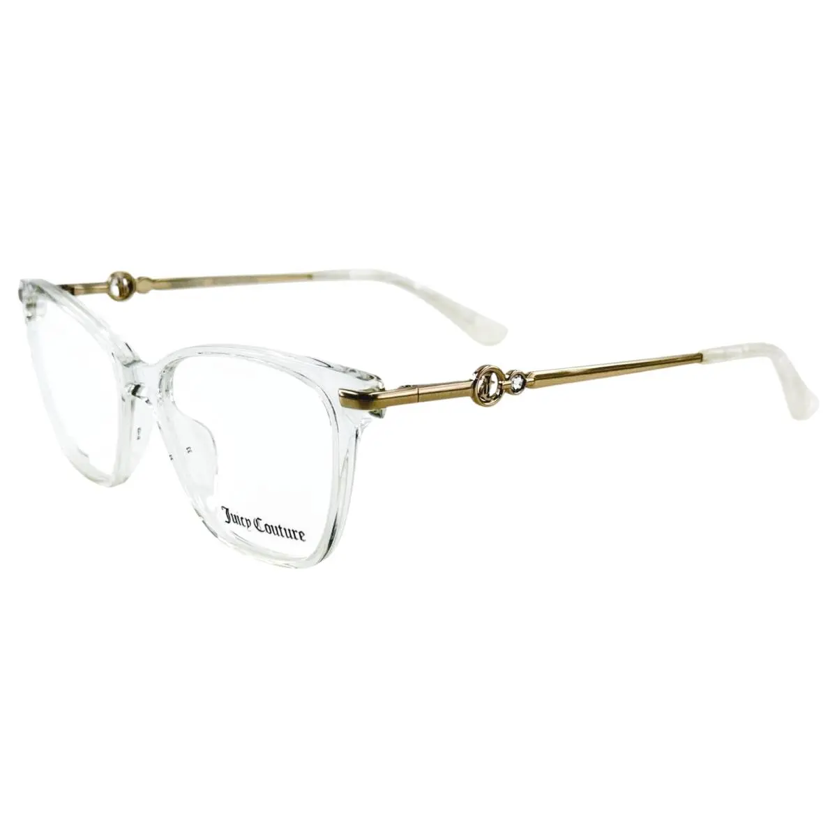 JU 242G Womens Plastic Eyeglass Frame 900 Crystal 52-16 w Case by Juicy Couture