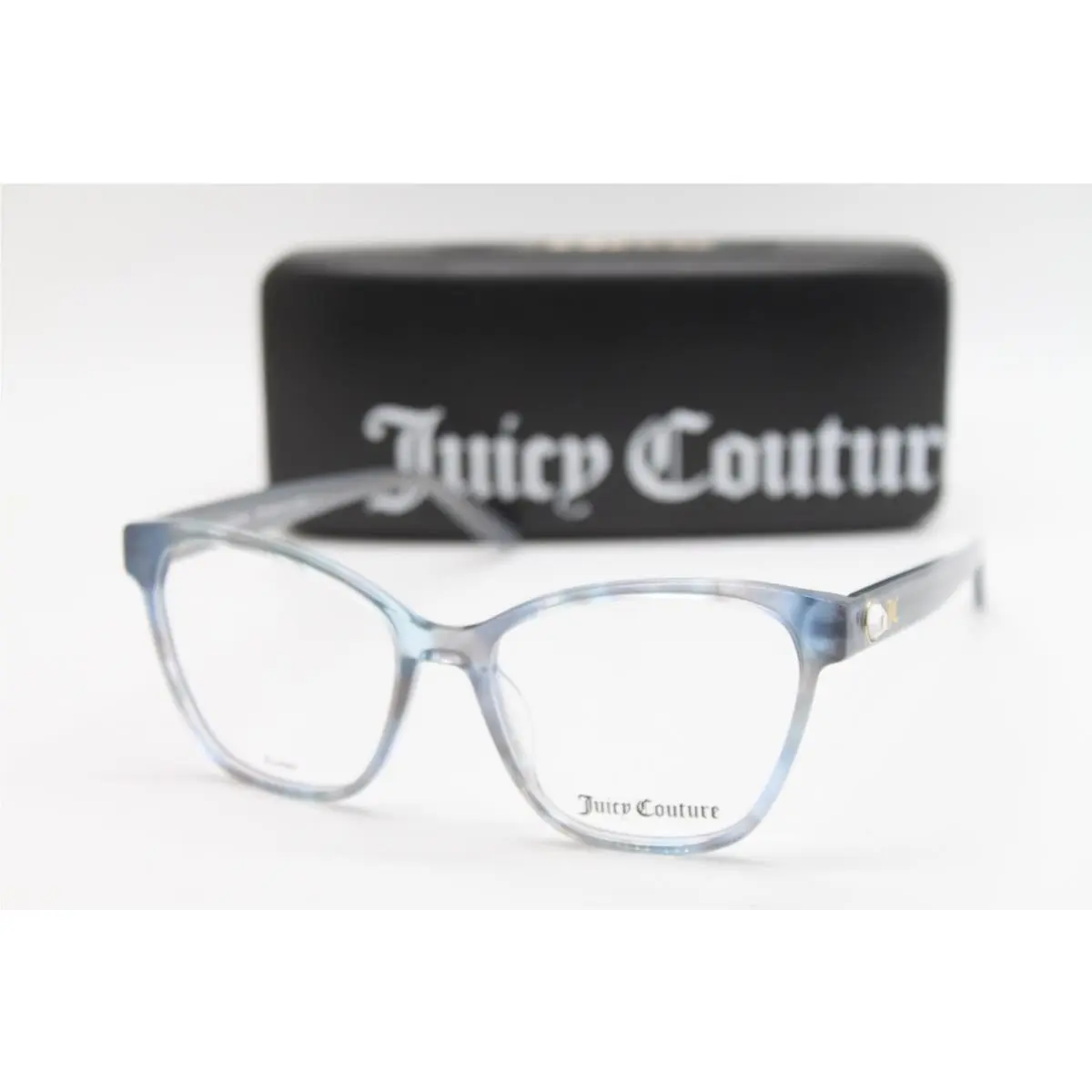 JU215 Jbw Crystal Blue Tort Eyeglasses W/case 52-16 by Juicy Couture