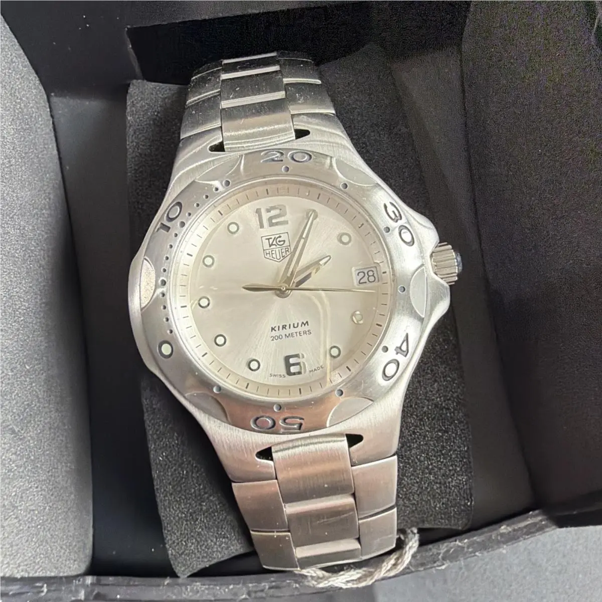 Kirium Chronograph Watch Mint Stainless Steel Swiss Battery by Tag Heuer