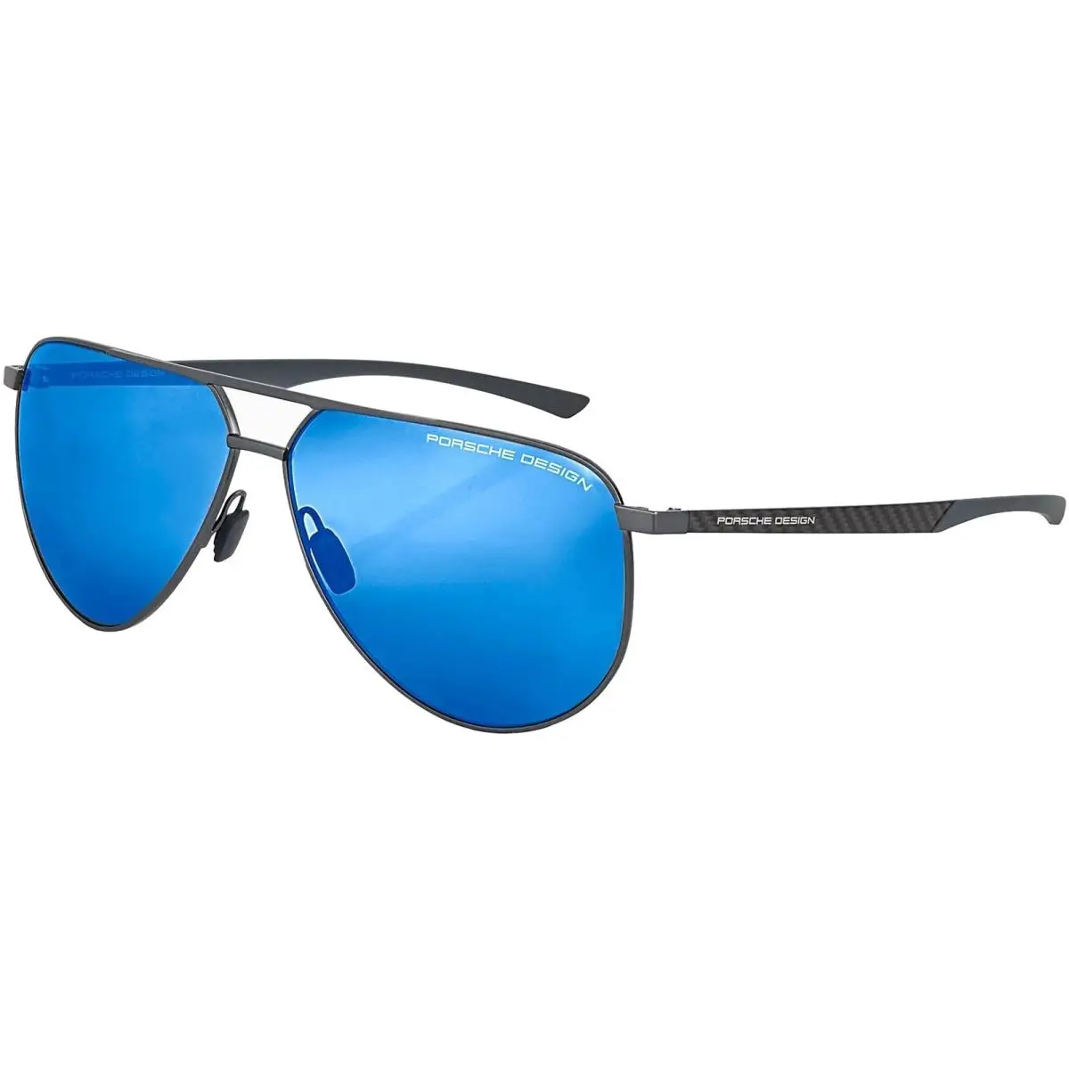 Porsche Design Carbon Fiber 1 Men`s Dark Grey Aviator Sunglasses - P8962 64C