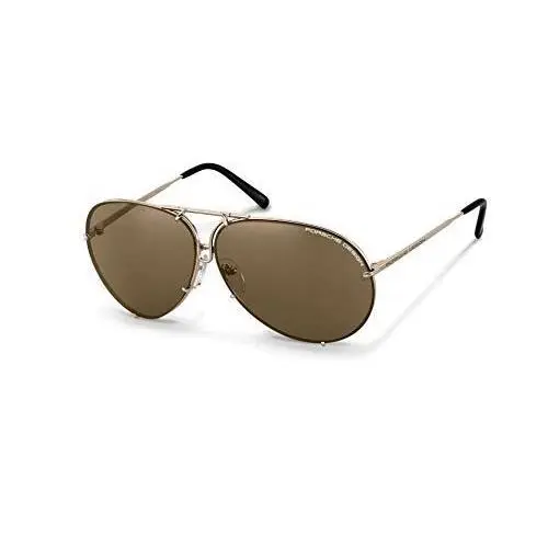 Porsche Design P8478 A Sunglasses Light Gold W/extra Interchangeable 63mm Lenses