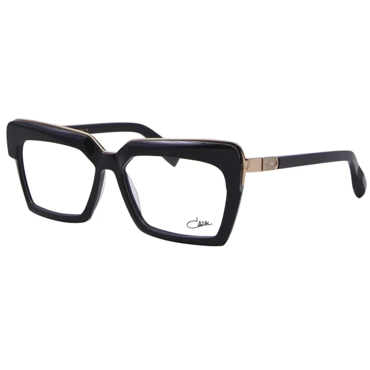 Cazal 5002 001 Eyeglasses Frame Women`s Black Full Rim Square Shape 54mm