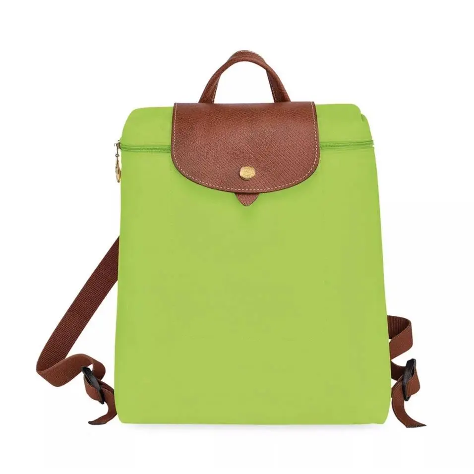 Le Pliage Recycled Canvas Foldable Backpack Green Light by Longchamp