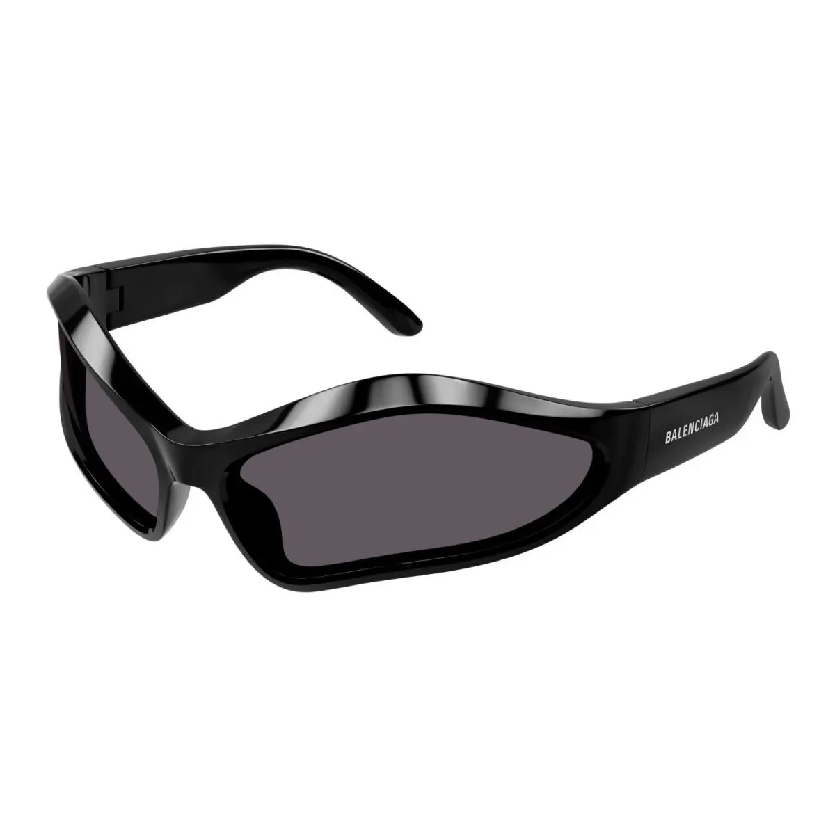 Balenciaga Unisex Black Irregular Sunglasses Grey Lens - BB0314S-001-77