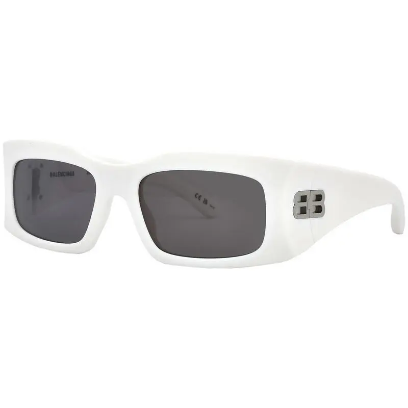 Balenciaga Unisex Ivory White Sunglasses Grey Lens - BB0291S-004-58