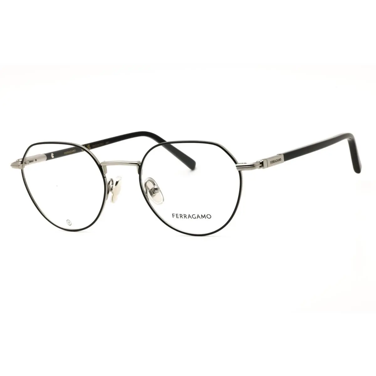 SF2233 081 Light Ruthenium 51mm Unisex Eyeglasses by Salvatore Ferragamo