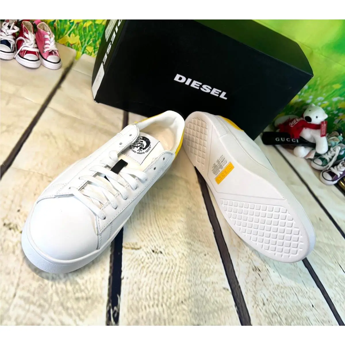 Diesel shoes - S-Clever - White/ Yellow 0
