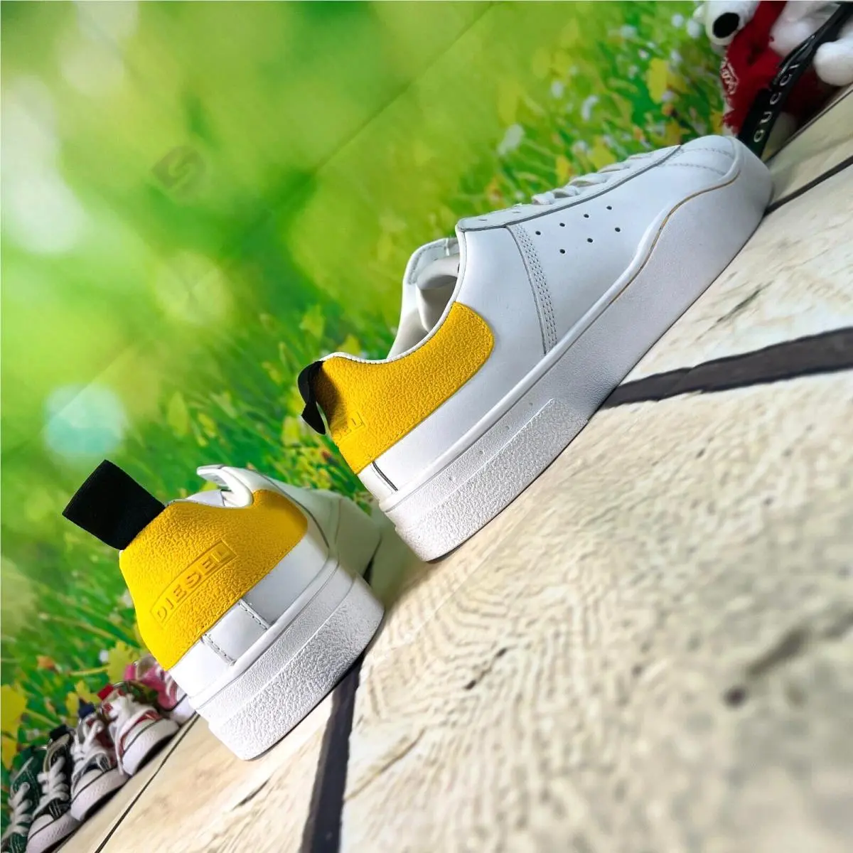 Diesel shoes - S-Clever - White/ Yellow 8