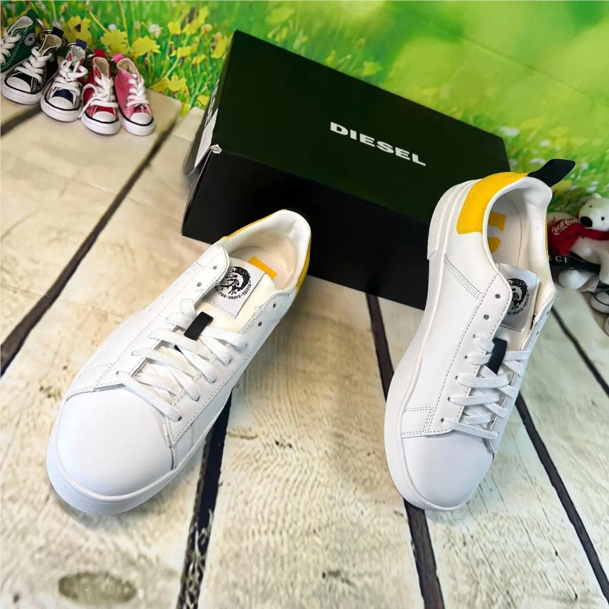 Diesel shoes - S-Clever - White/ Yellow 6