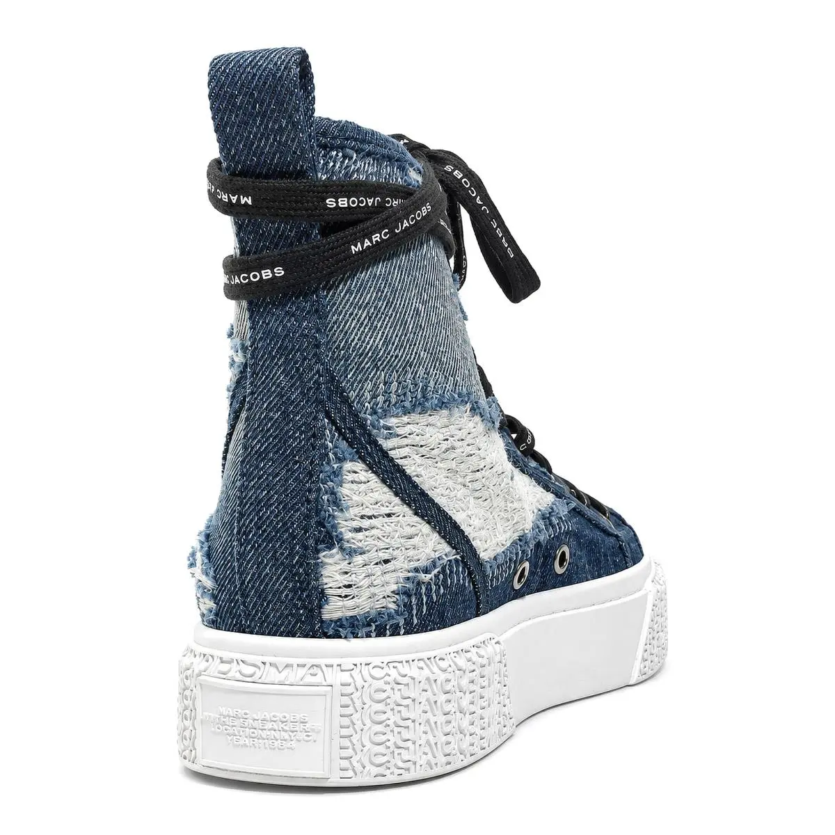 Marc Jacobs shoes - The Rip and Repair Denim High Top Sneaker - 2F4FSN001F01-491 - Blue 1