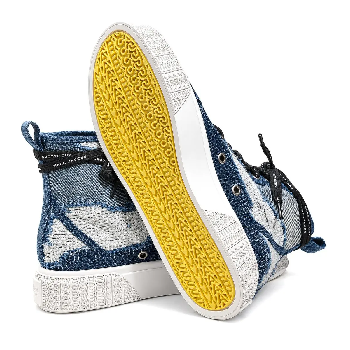 Marc Jacobs shoes - The Rip and Repair Denim High Top Sneaker - 2F4FSN001F01-491 - Blue 3
