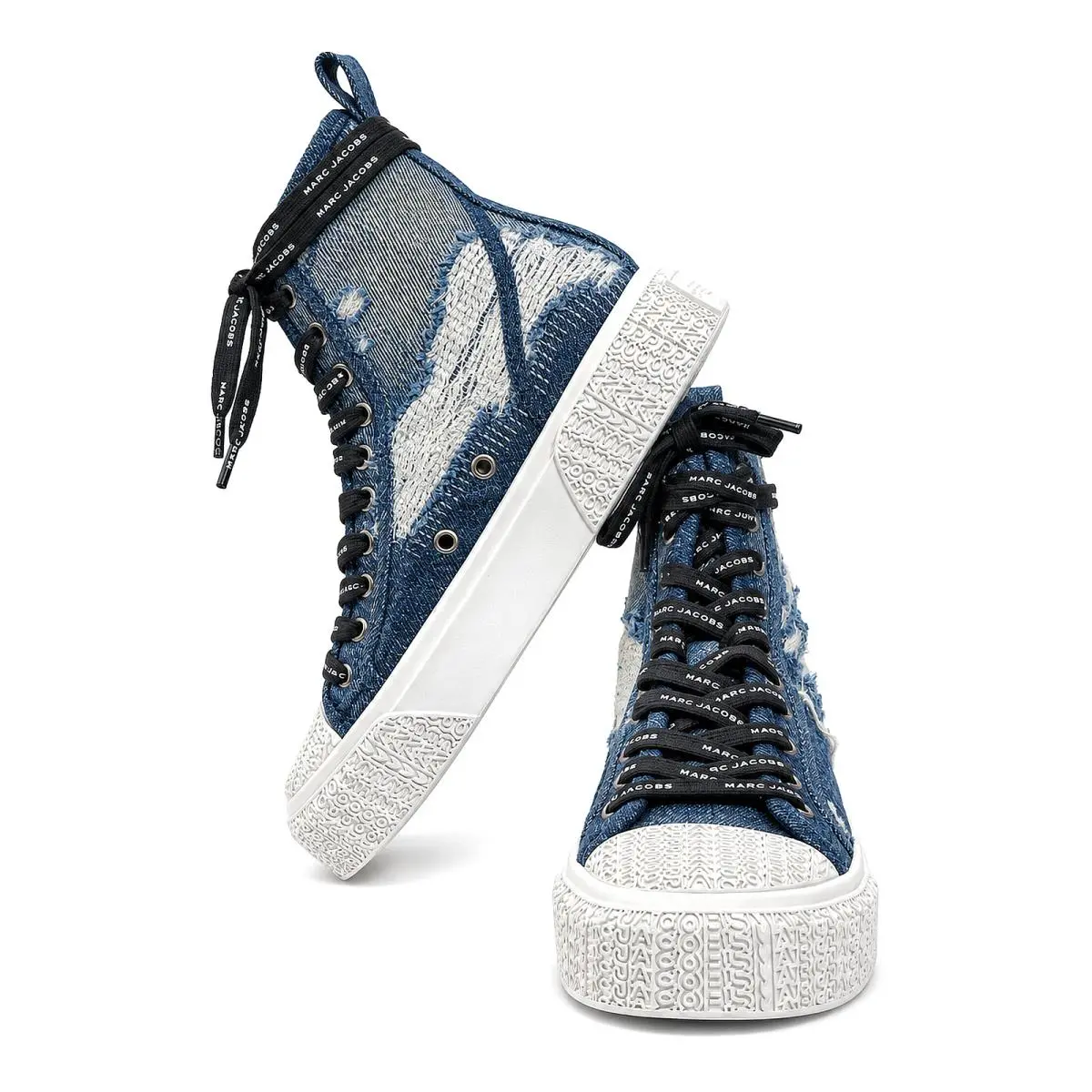 Marc Jacobs shoes - The Rip and Repair Denim High Top Sneaker - 2F4FSN001F01-491 - Blue 4