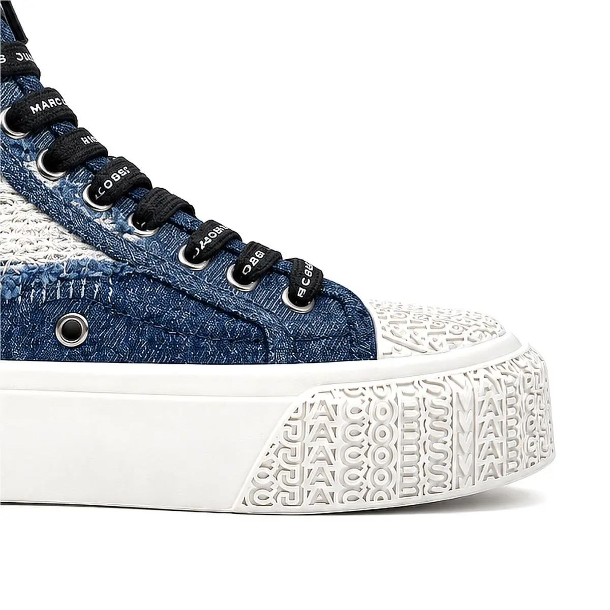 Marc Jacobs shoes - The Rip and Repair Denim High Top Sneaker - 2F4FSN001F01-491 - Blue 7